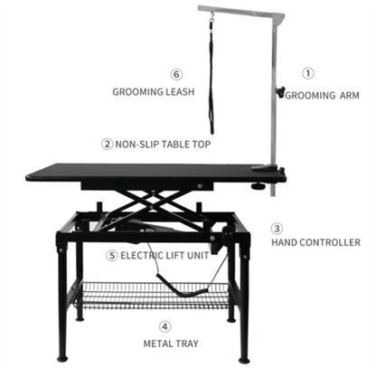 Electric Grooming table 95 cm - Black